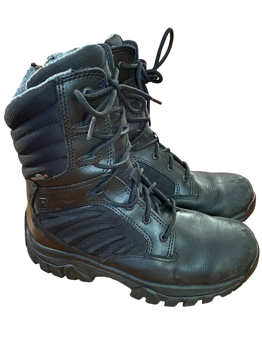 Bates GX X2 tall side zip DryGuard black tactical duty waterproof boot size 7.5